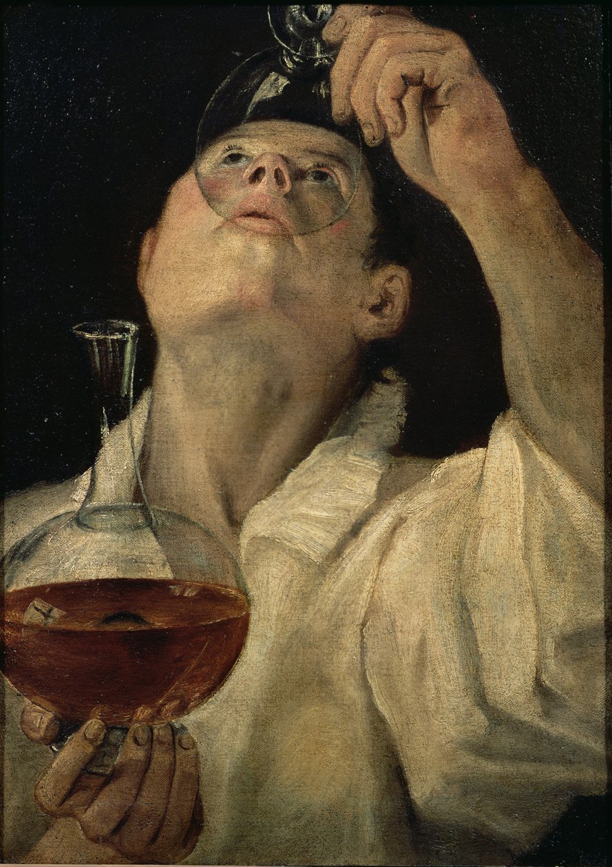 Egy ivó férfi portréja, 1581-4 alkotó: Annibale Carracci