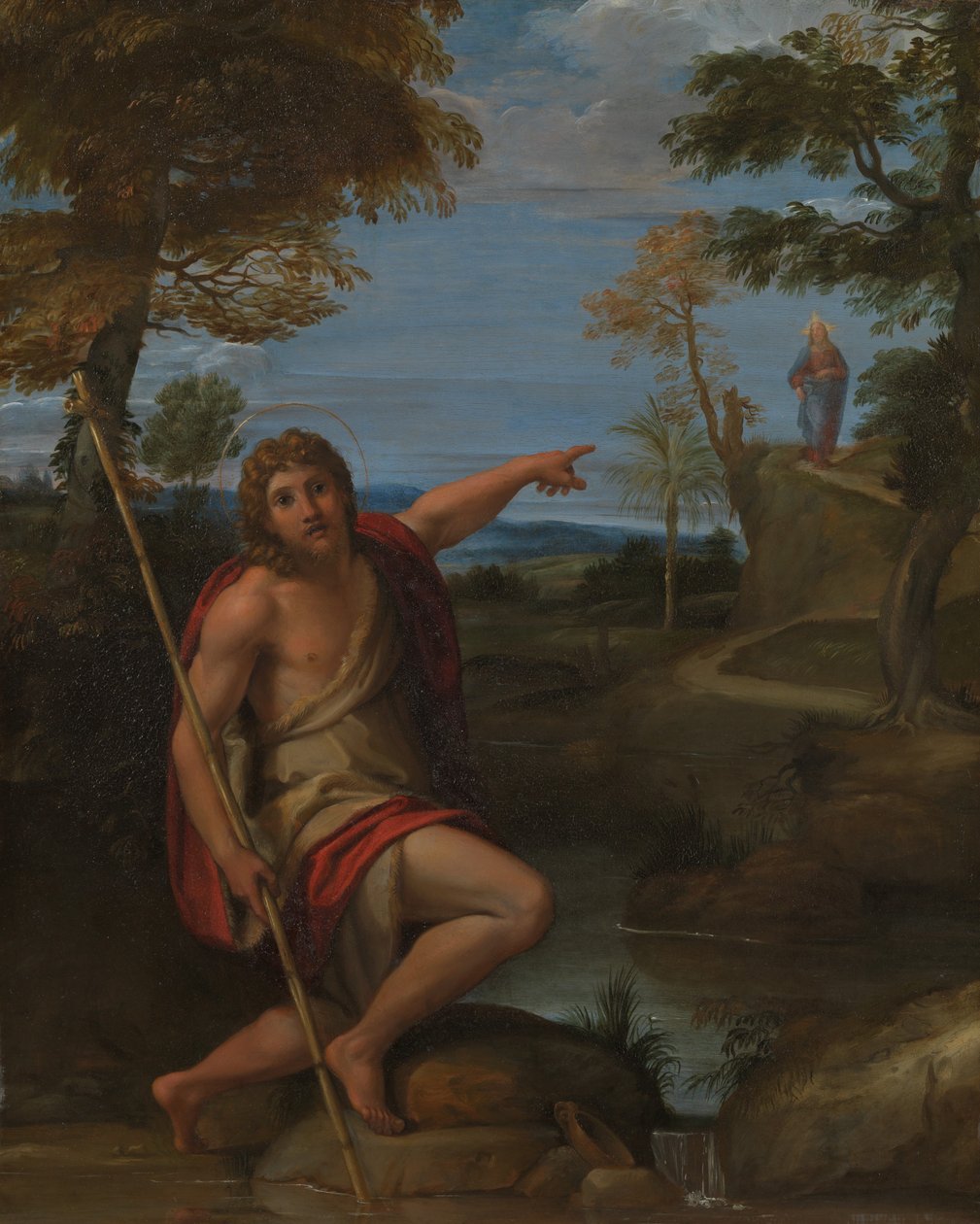 Tanúskodó Keresztelő Szent János, kb. 1600. alkotó: Annibale Carracci