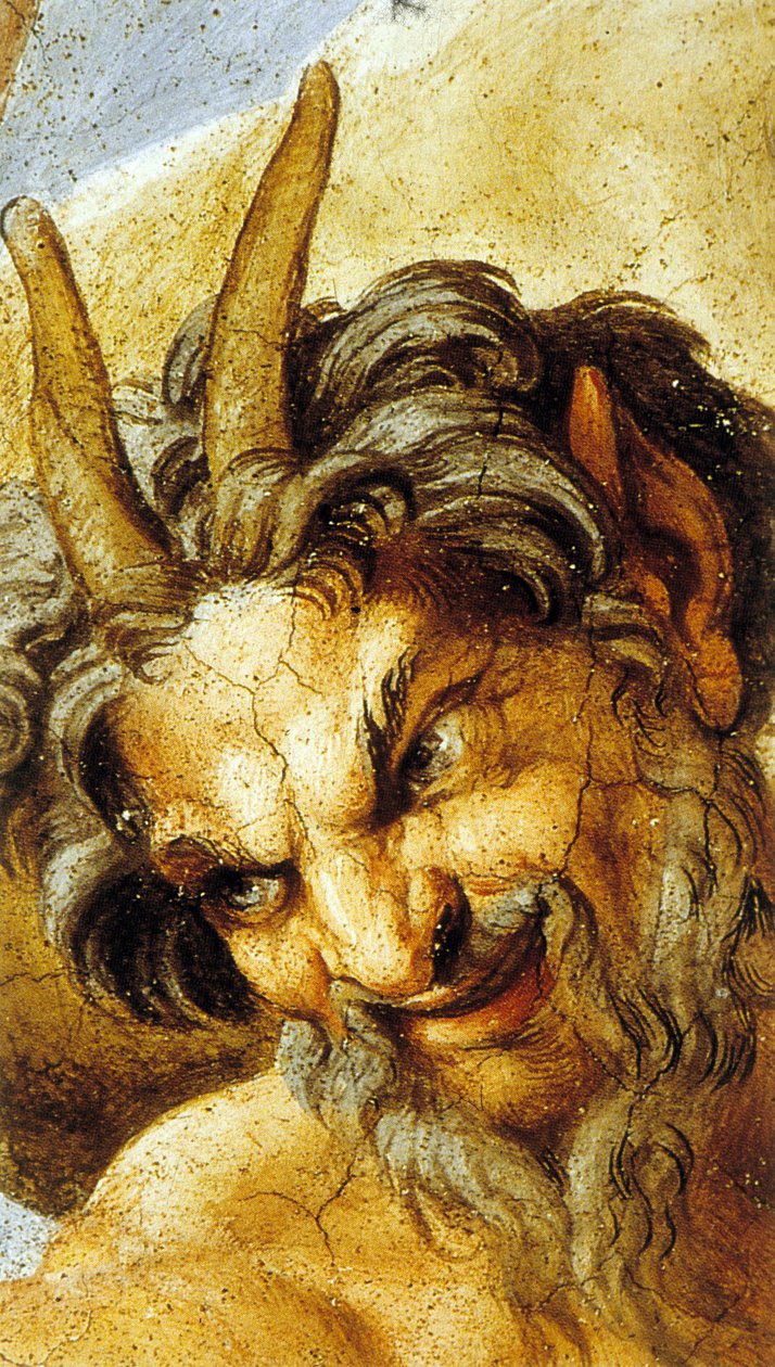 Szatíra a római Farnese-palotában (falfestmény) alkotó: Annibale Carracci