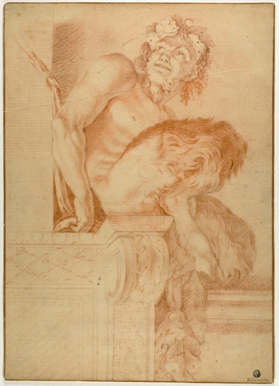 Ülő Satyr alkotó: Annibale Carracci