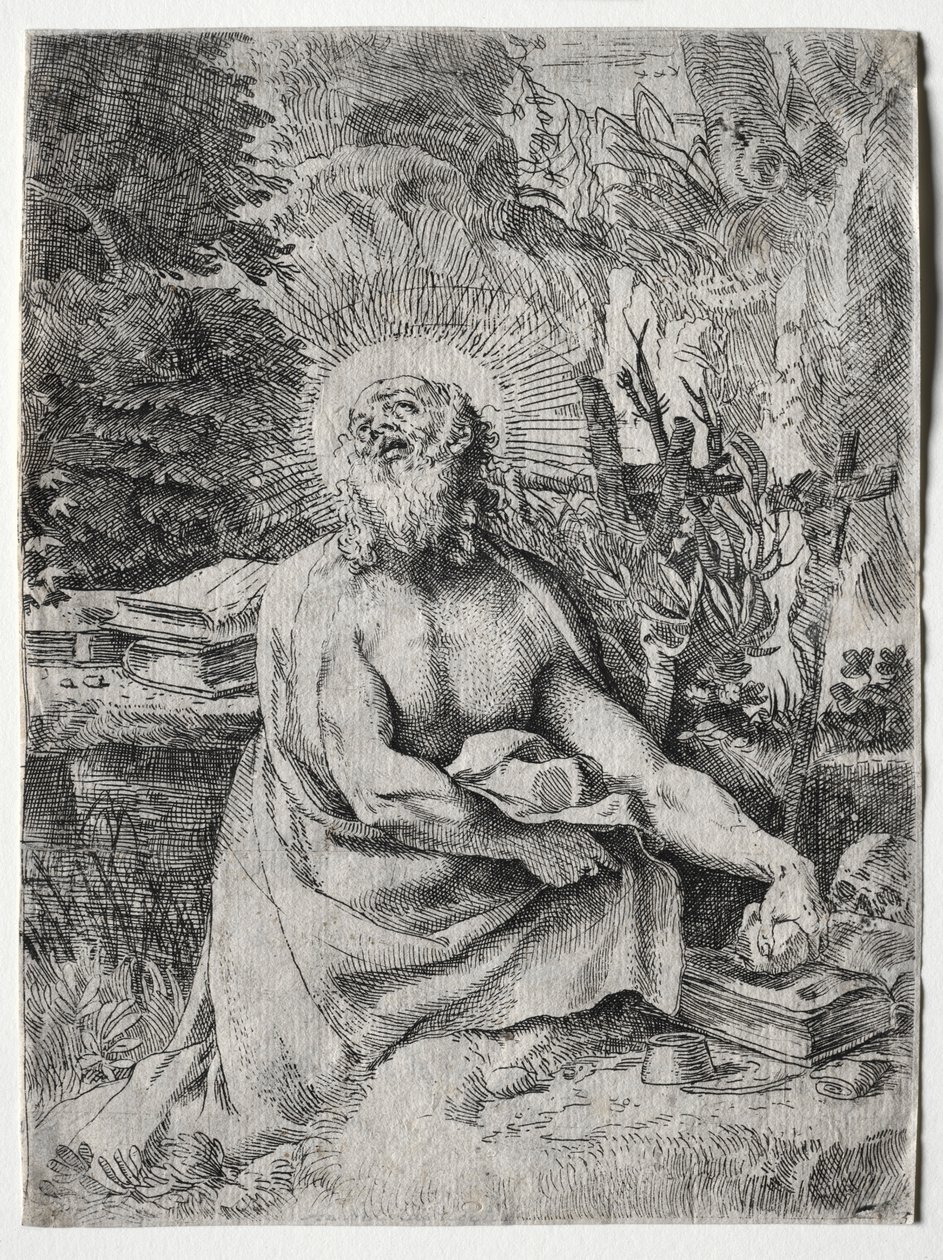 Szent Jeromos, c. 1591. alkotó: Annibale Carracci