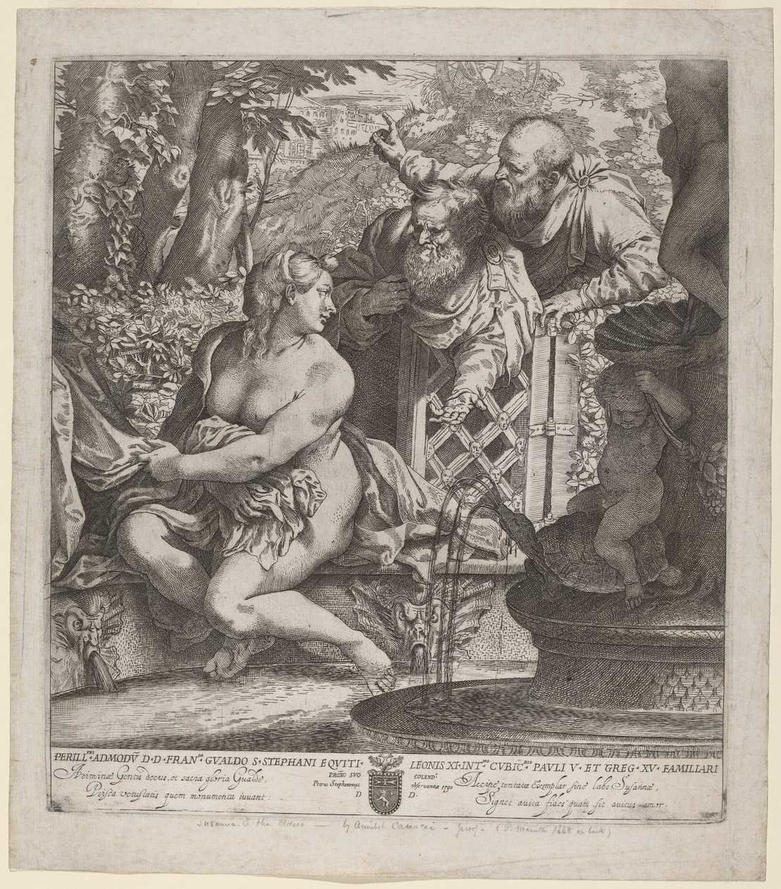 Susanna és a vének alkotó: Annibale Carracci