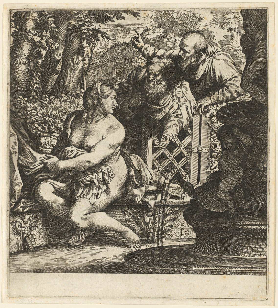 Susanna és a vének alkotó: Annibale Carracci