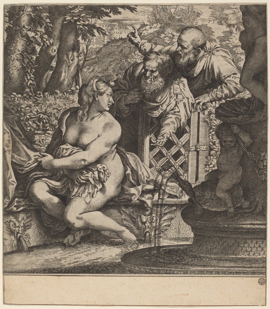 Susanna és a vének alkotó: Annibale Carracci