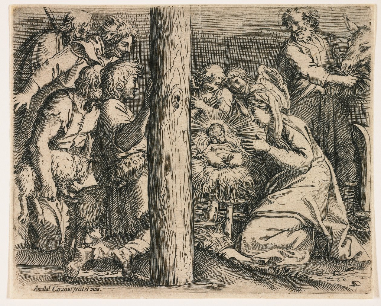A pásztorok imádása alkotó: Annibale Carracci