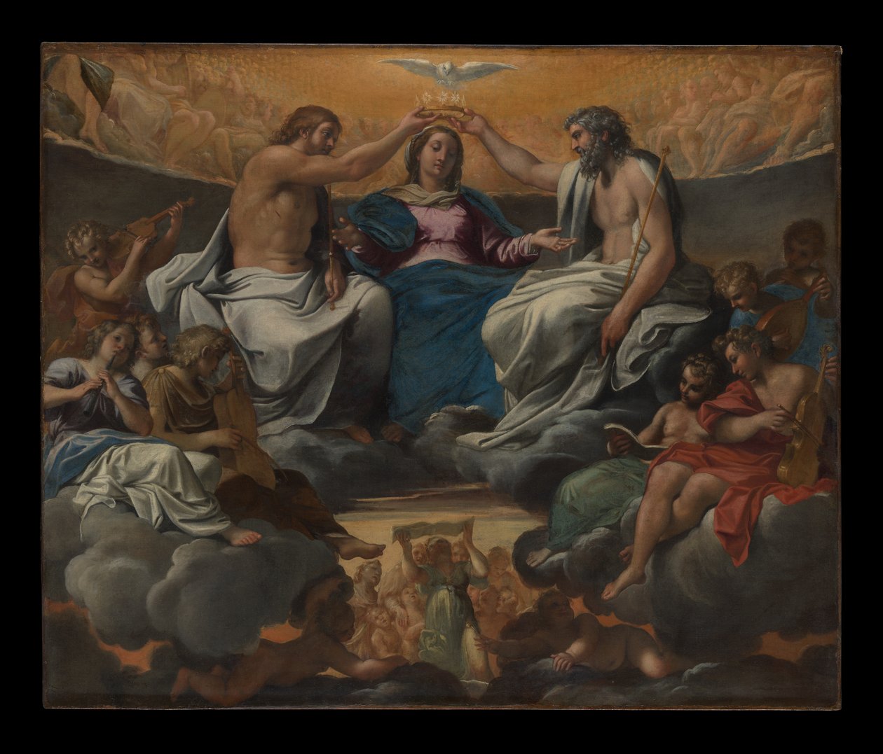 A Szűz koronázása alkotó: Annibale Carracci