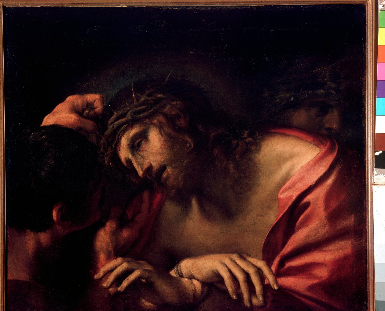 Annibale Carracci Krisztus kigúnyolása festménye (Annibal Carrache alkotó: Annibale Carracci