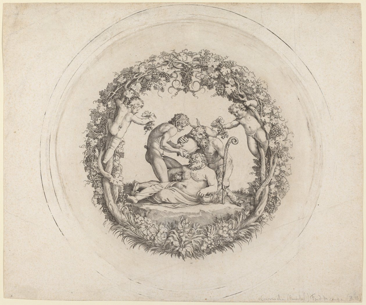 The Drunken Silenus ("The Tazza Farnese") alkotó: Annibale Carracci