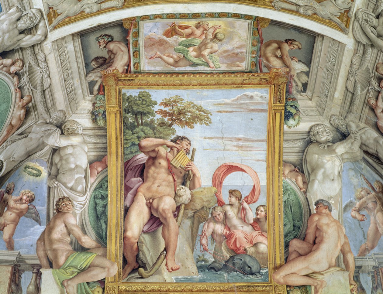 A Galleria Carracci Carracci Csarnok részlete Polyphemus és Galatea, 1597-1604 freskó alkotó: Annibale Carracci