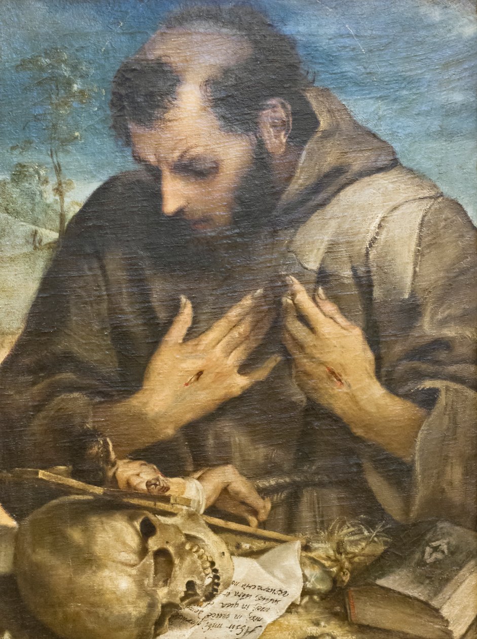 A bűnbánó Szent Ferenc, 1585 körül (olaj, vászon) alkotó: Annibale Carracci