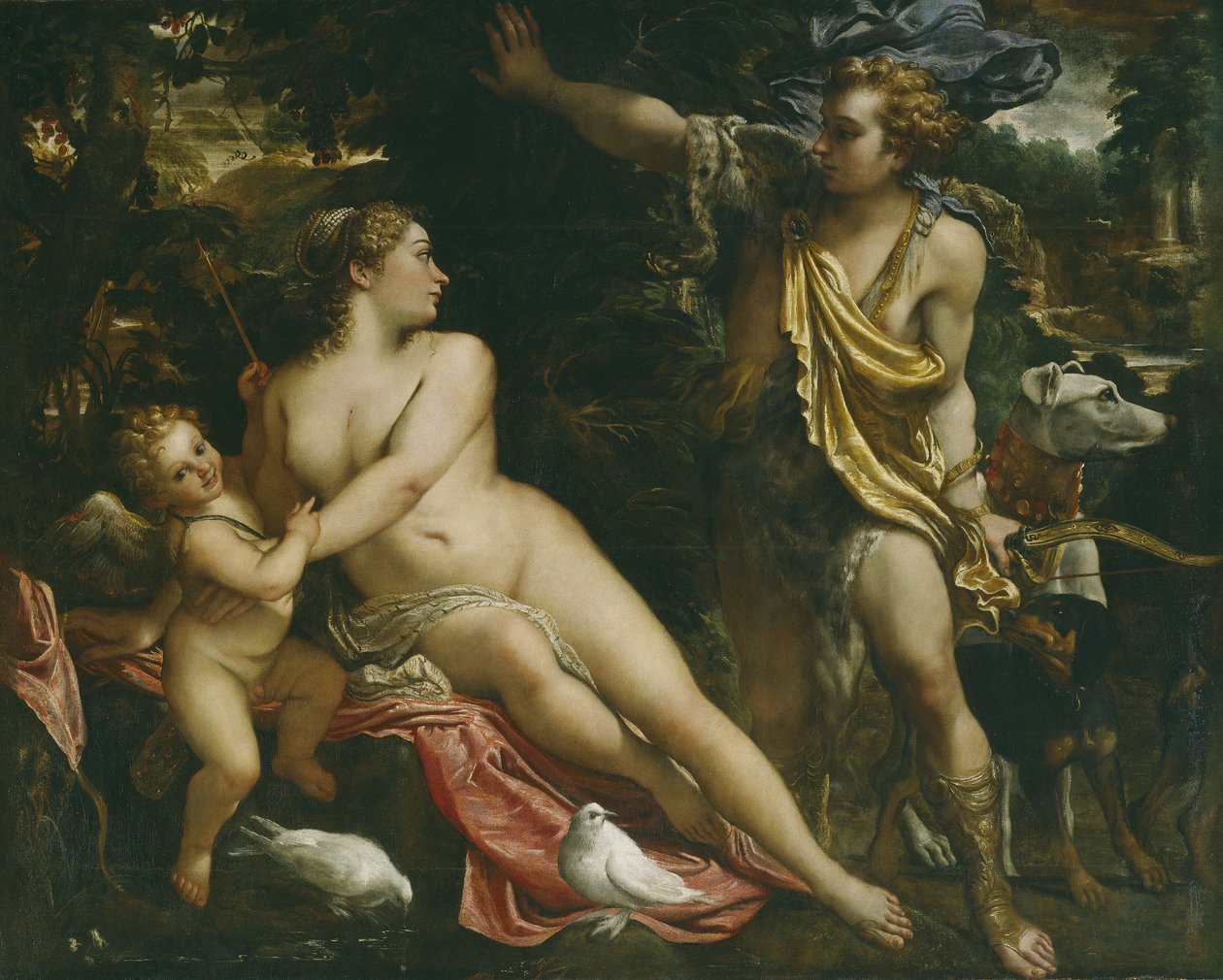 Vénusz, Adonisz és Ámor alkotó: Annibale Carracci