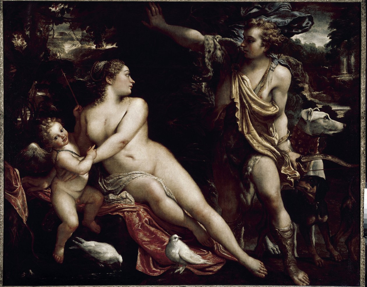 Vénusz és Adonisz (olaj, vászon, 1588-1593 körül) alkotó: Annibale Carracci