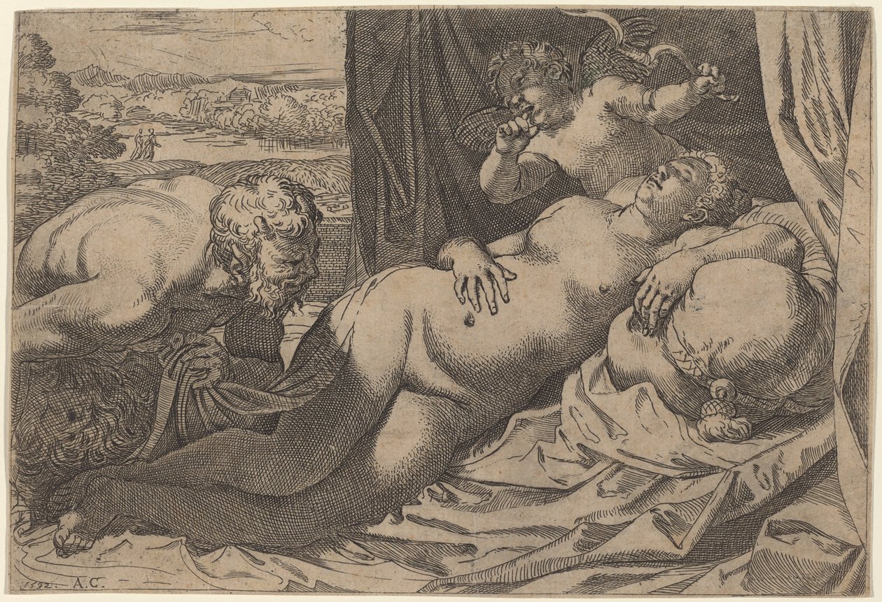 Vénusz és egy szatír alkotó: Annibale Carracci