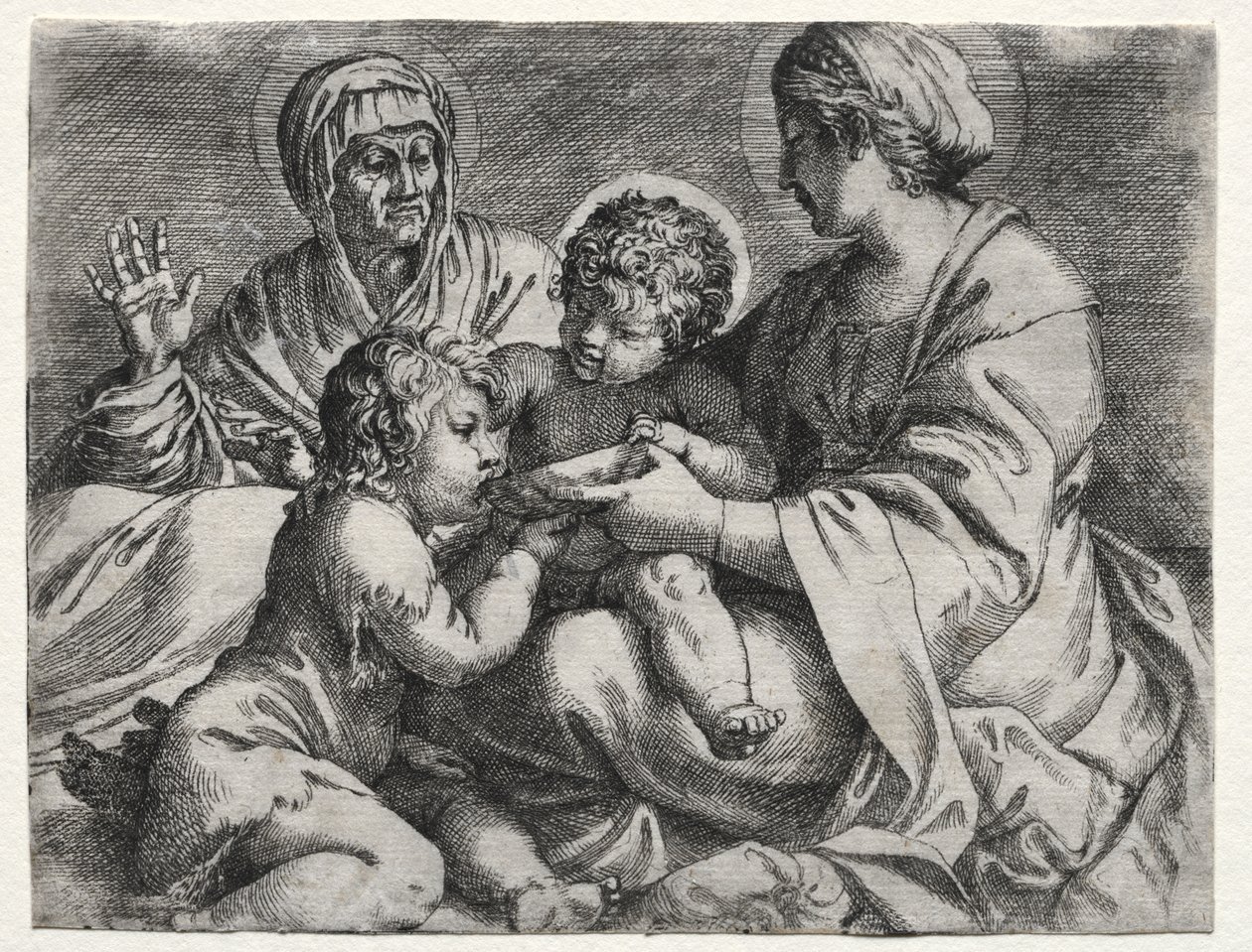 Szűz a tállal alkotó: Annibale Carracci