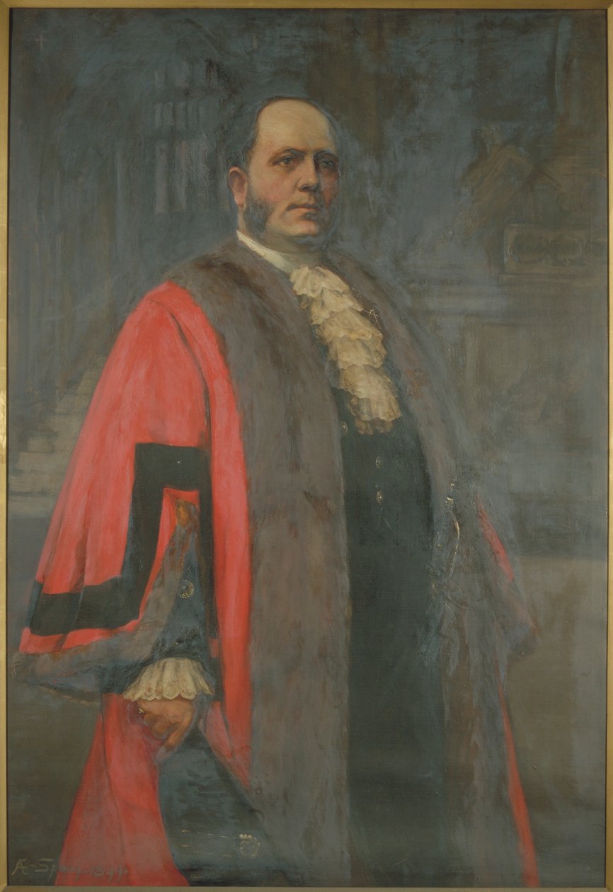 Sir Thomas Vezey Strong, főpolgármester 1910. alkotó: Annie E Spong