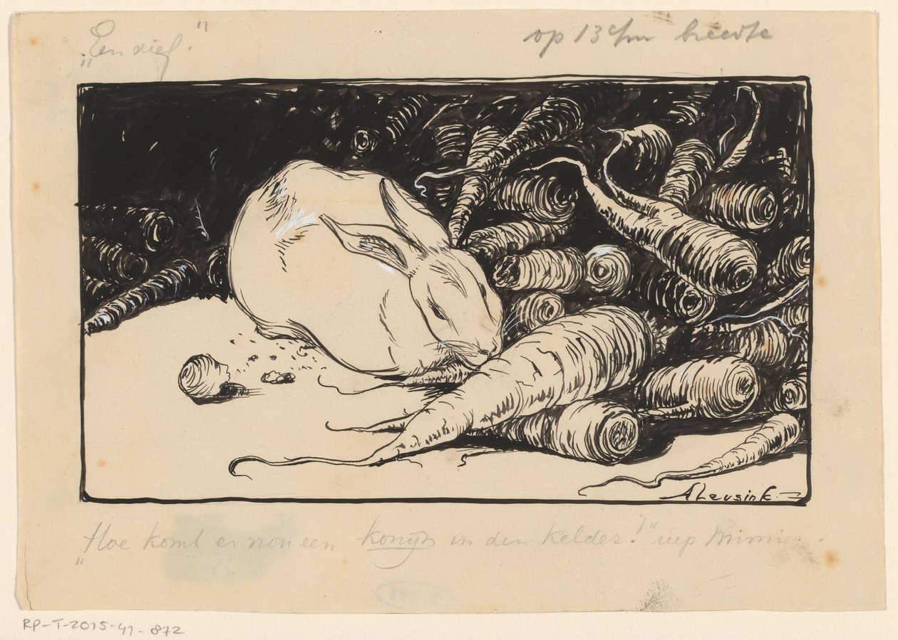 Répát rágcsáló nyúl alkotó: Anny Leusink (signed by artist)