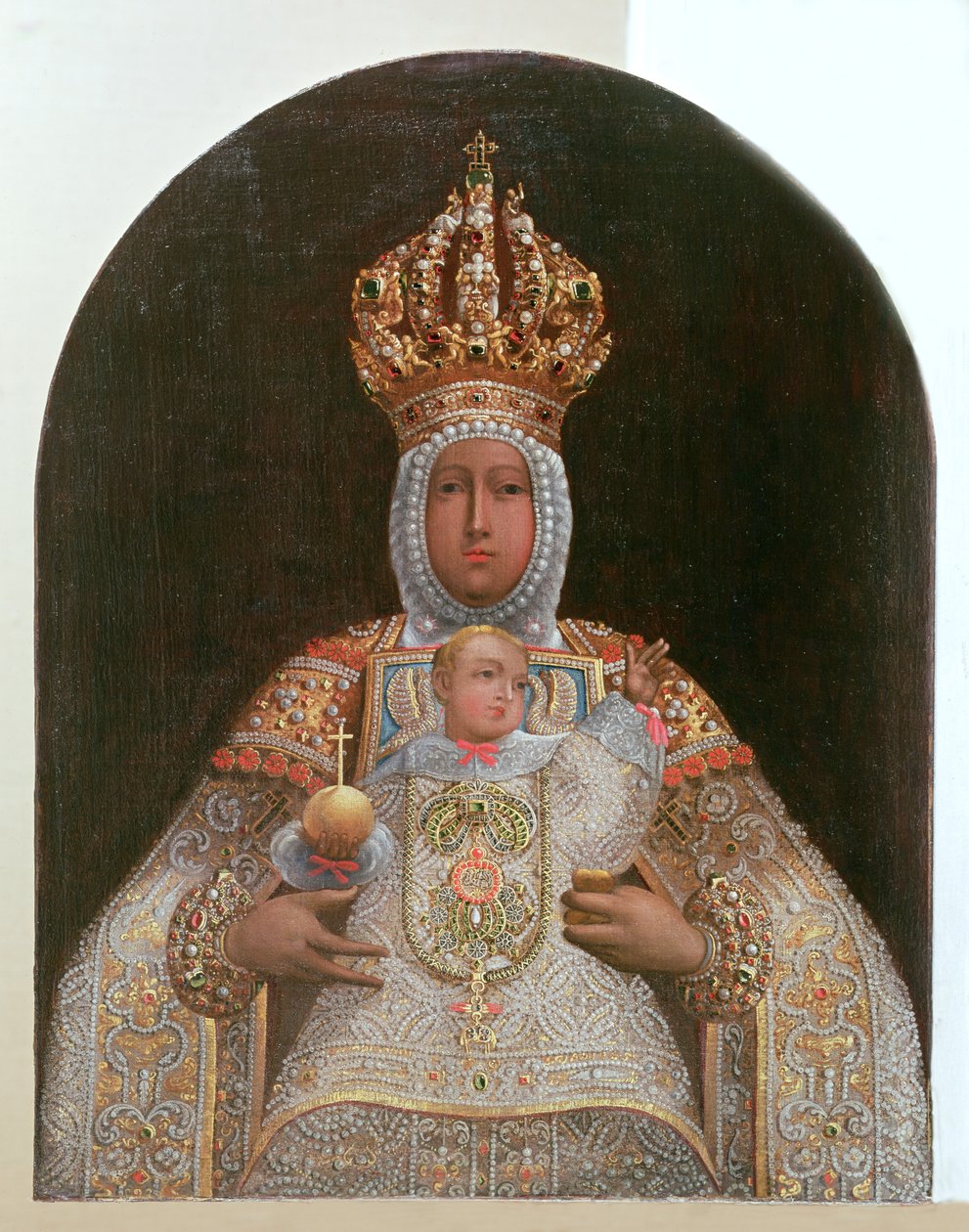 Madonna és gyermeke, Cusco Iskola alkotó: Unbekannt Unbekannt
