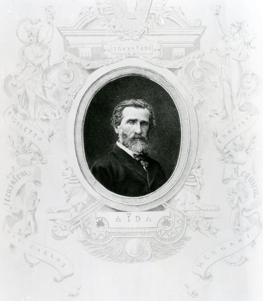 Giuseppe Verdi (1813-1901) Aida borítólemeze (litográfia) alkotó: Unbekannt Unbekannt