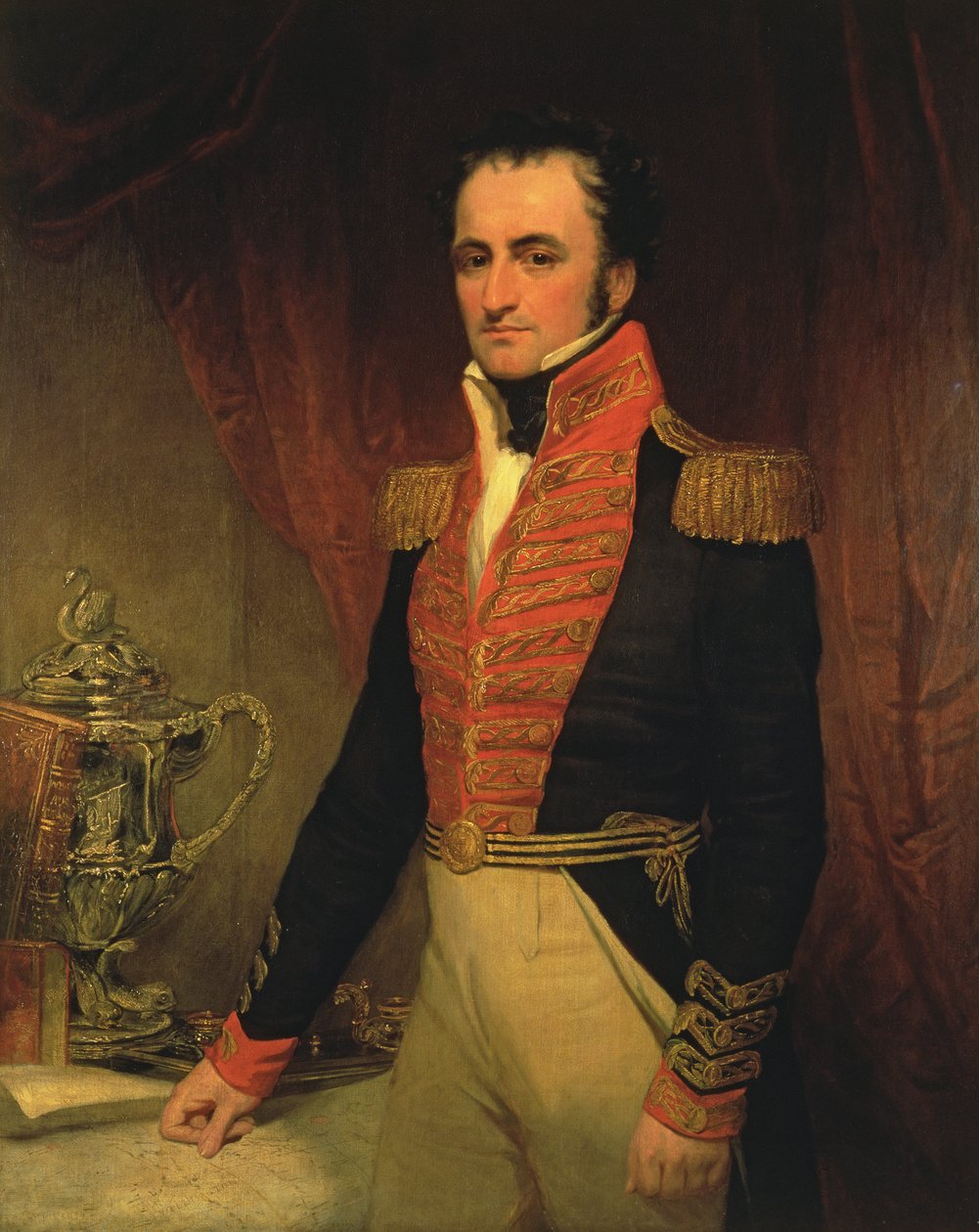 Sir James Stirling admirális (1791-1865), Nyugat-Ausztrália első kormányzója 1829-39, 1833 körüli portréja. alkotó: Unbekannt Unbekannt