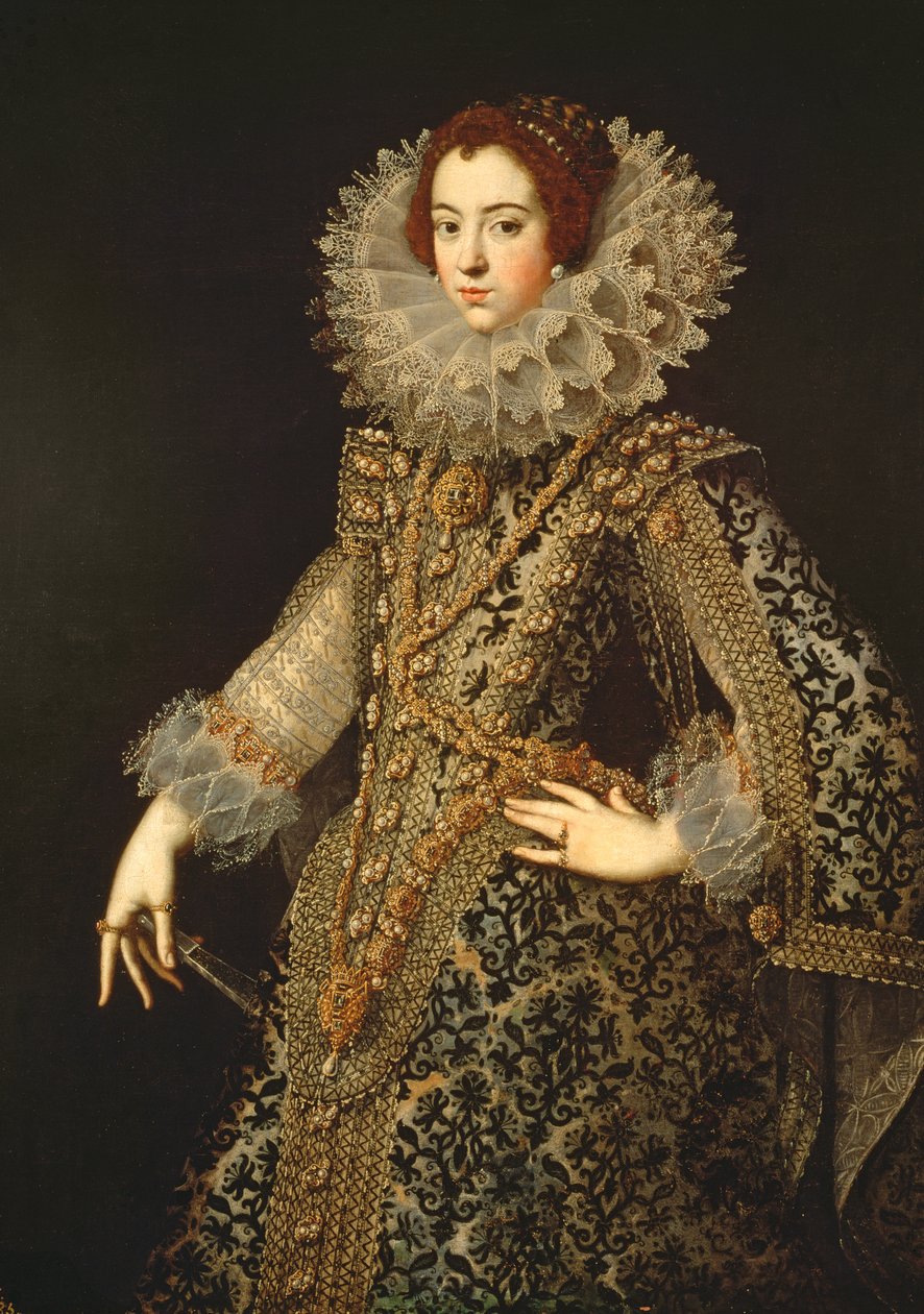 Bourbon Isabel, IV. Fülöp feleségének (1605-65) portréja alkotó: Unbekannt Unbekannt