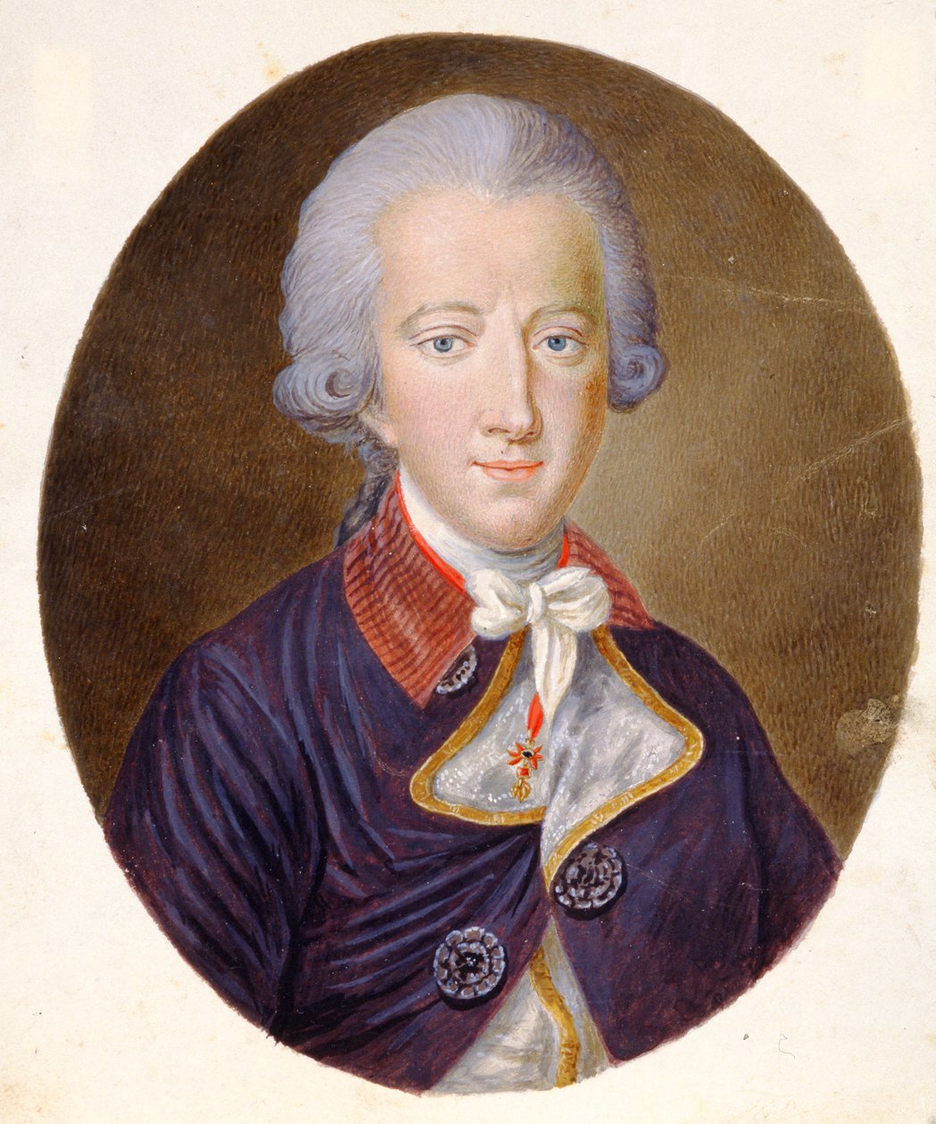 II. Németországi József (1741-90), római római császár portréja, 1780 körül (akvarell) alkotó: Unbekannt Unbekannt