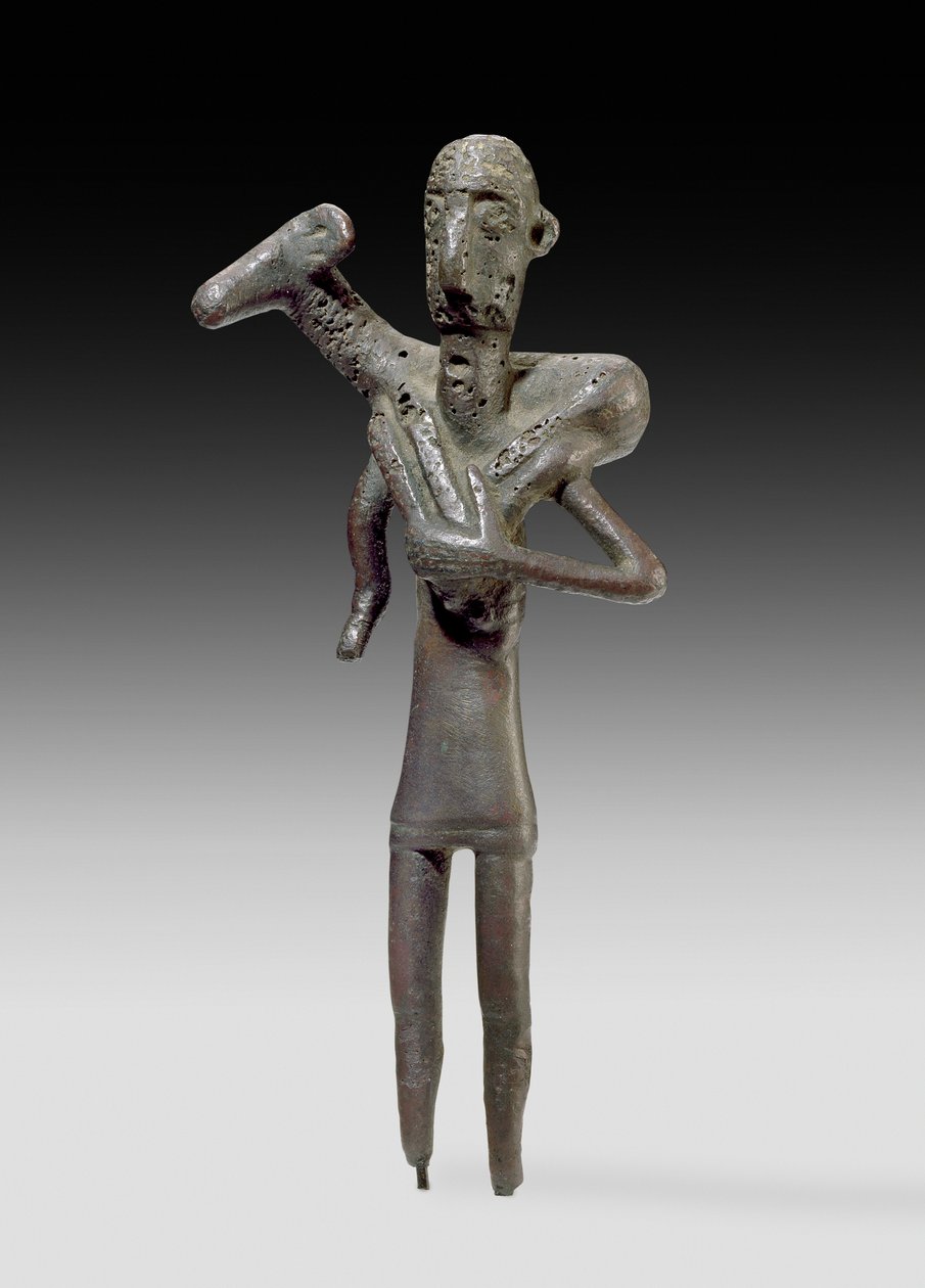Pásztorfigura, szardíniai (bronz) (a hátoldalt lásd: 419816) alkotó: Unbekannt Unbekannt