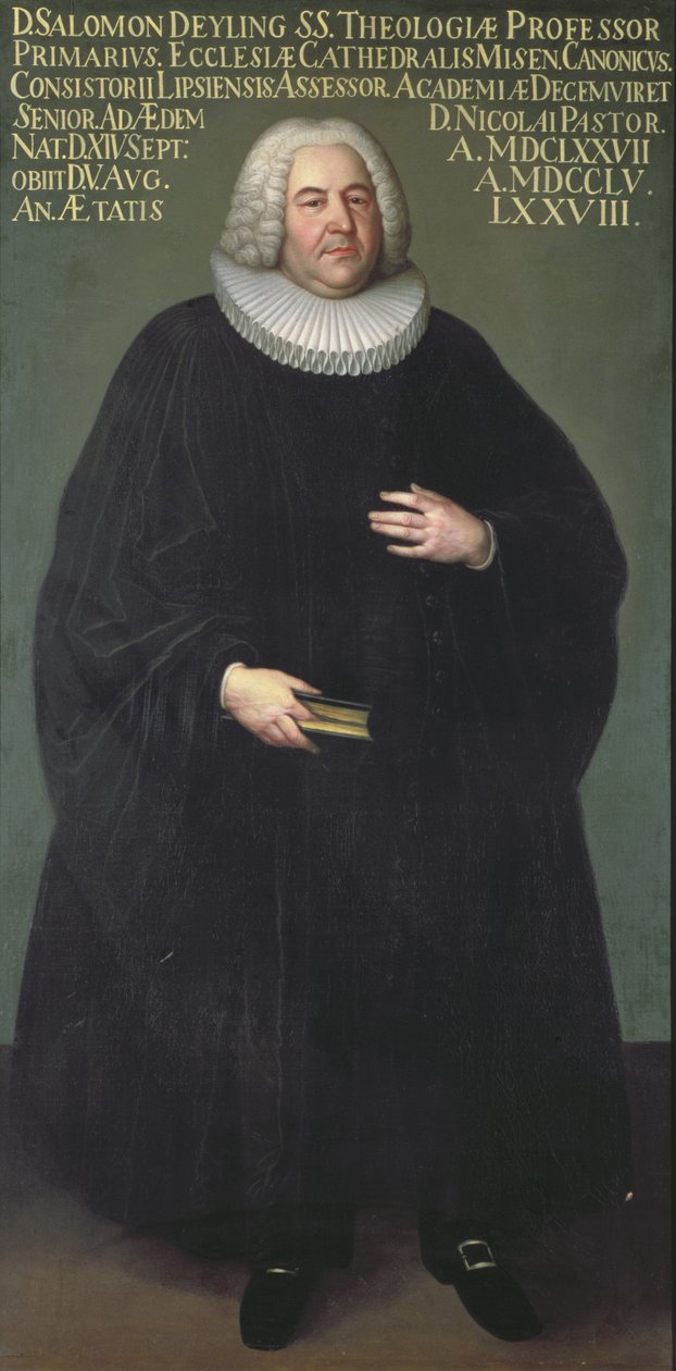 Salomon Deyling felügyelő (1677-1755), lipcsei teológus alkotó: Unbekannt Unbekannt
