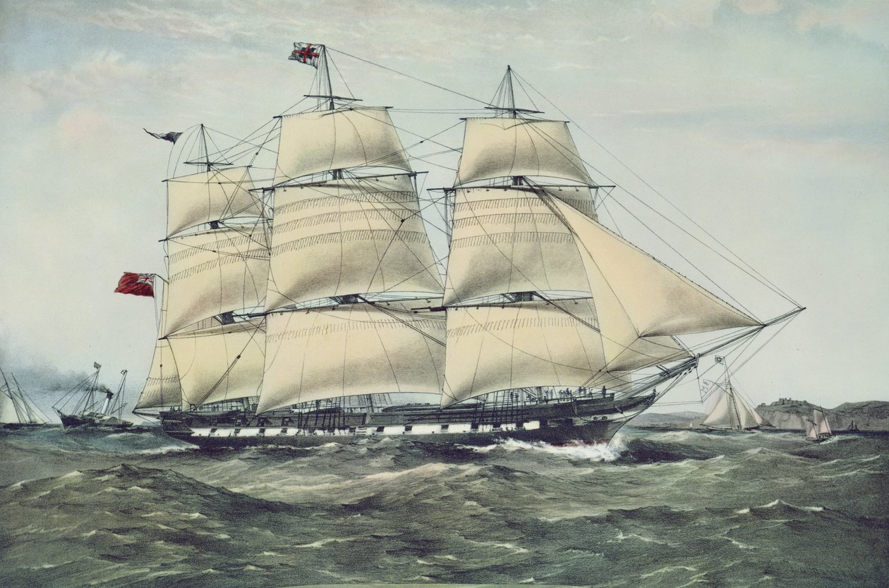 A Clipper Hajó „Anglesey” (nyomtatott) alkotó: Unbekannt Unbekannt