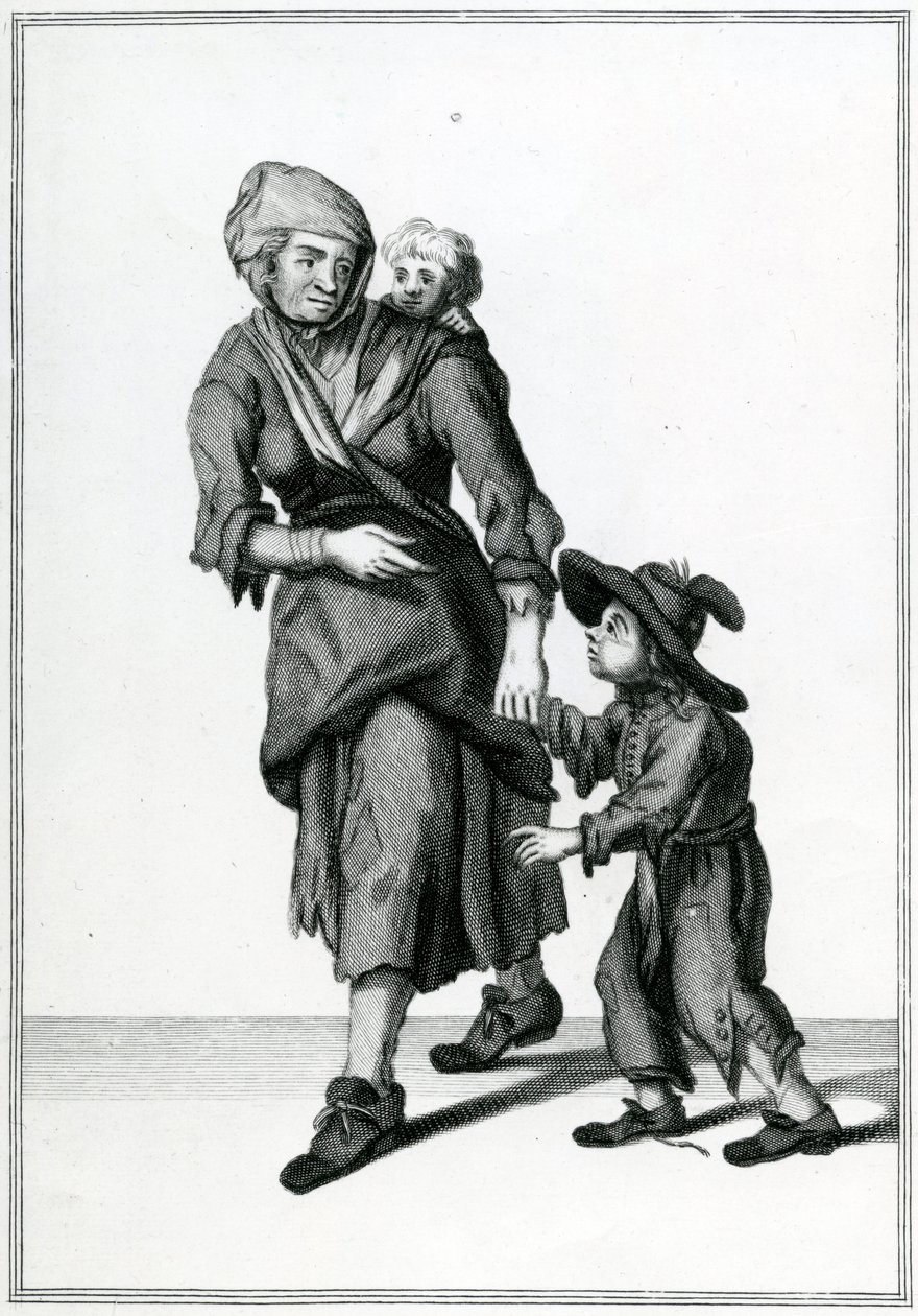 The London Beggar, Cries of London, 1688 körül alkotó: Unbekannt Unbekannt