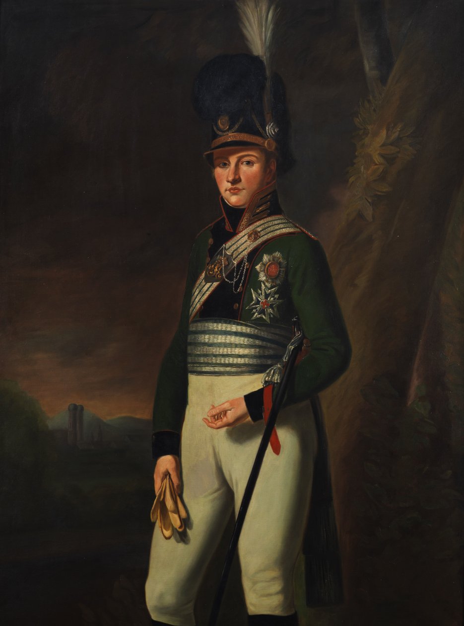 Ludwig koronaherceg (később I. Ludwig király) a Chevau-légers ezred ezredeseként alkotó: Unknown