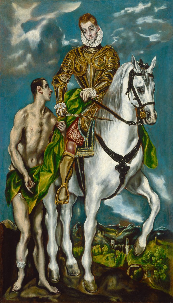 Szent Márton és a koldus alkotó: El Greco