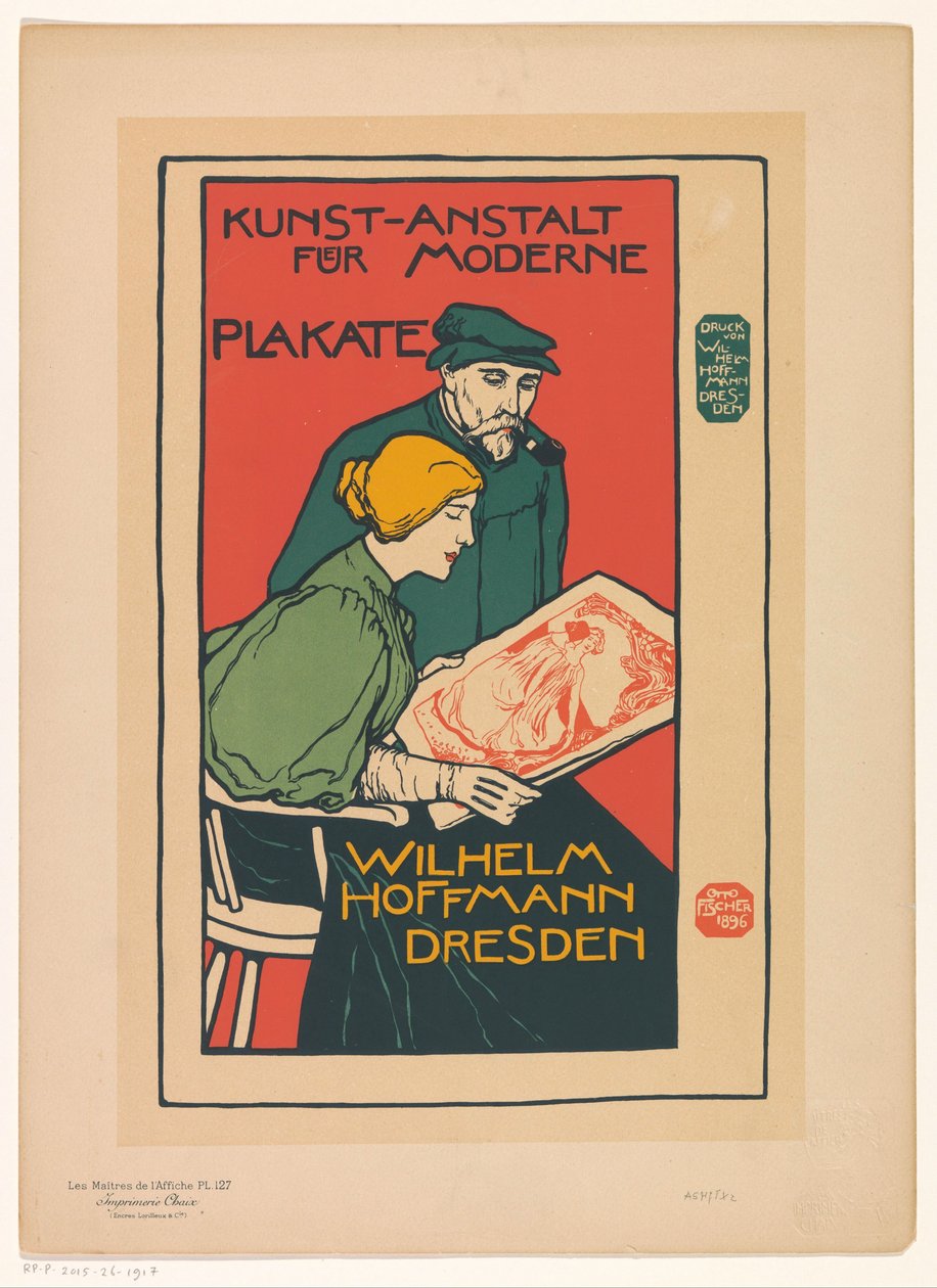 A Kunst-Anstalt für Moderne Plakate reklámja Les Maîtres de l
