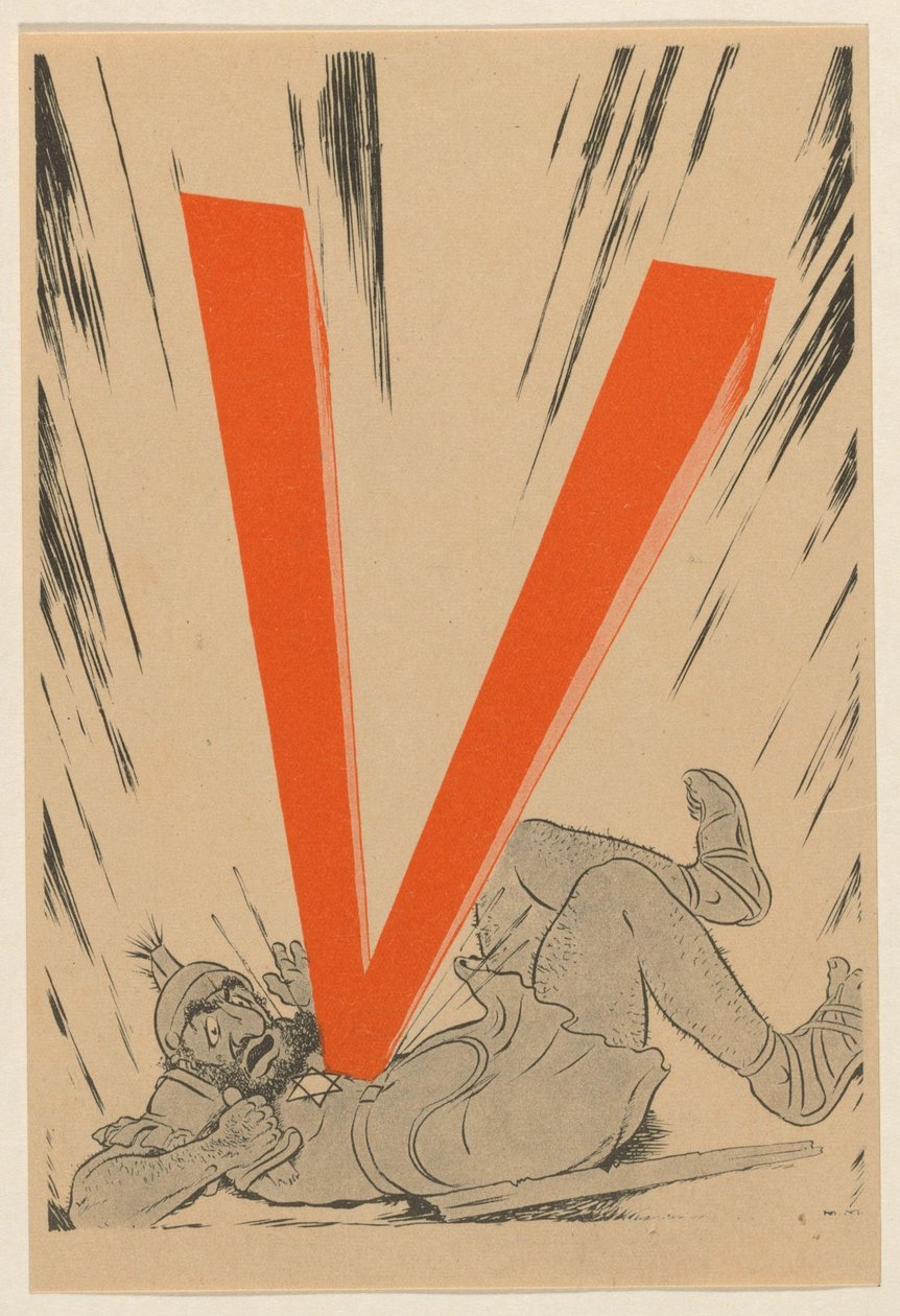 Zsidóellenes rajzfilm, kb. 1943-1944 alkotó: Anonymous