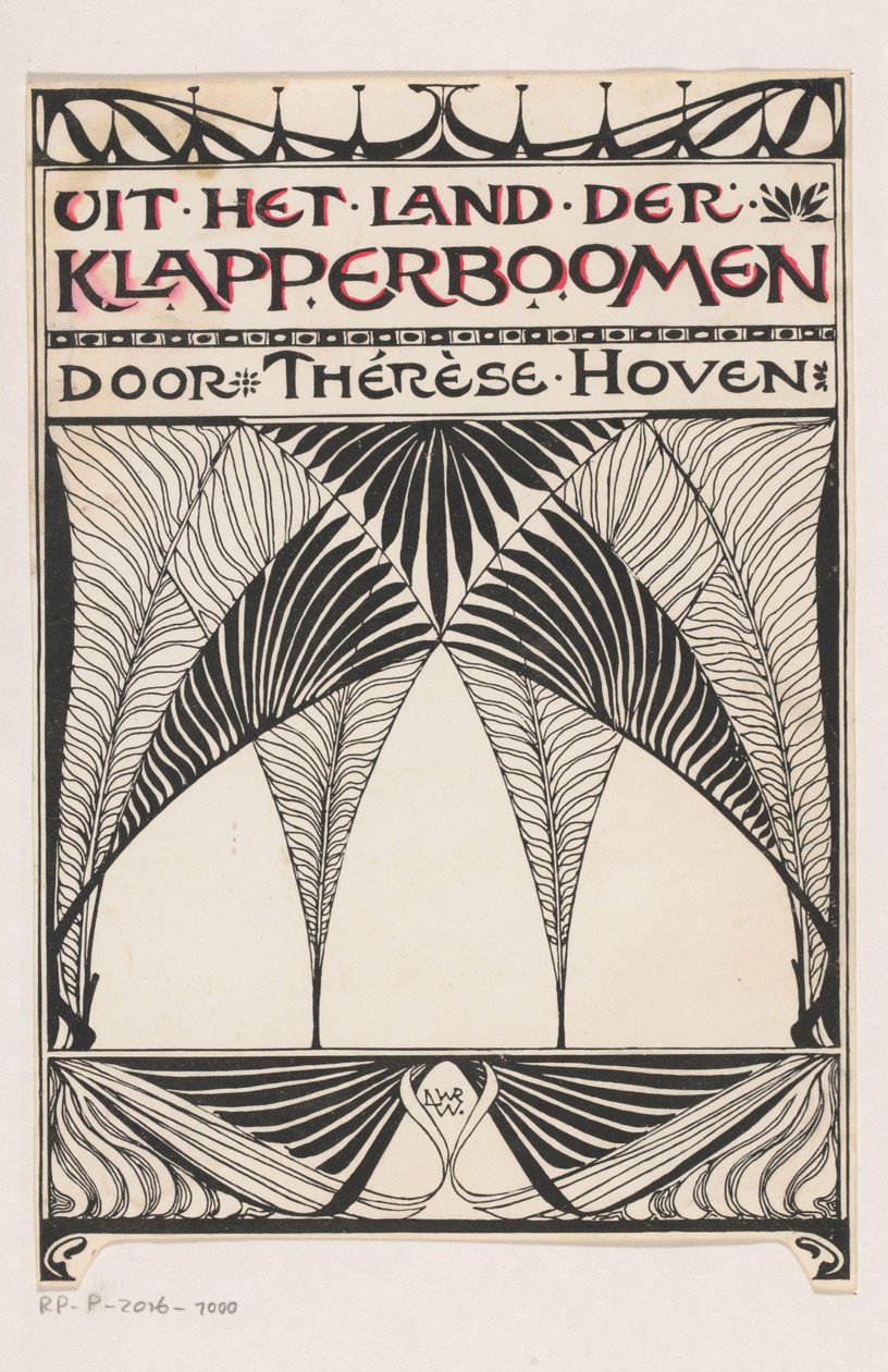 Kötésterv ehhez: Thérèse Hoven, Uit het land der Klapperboomen, 1897 alkotó: Anonymous