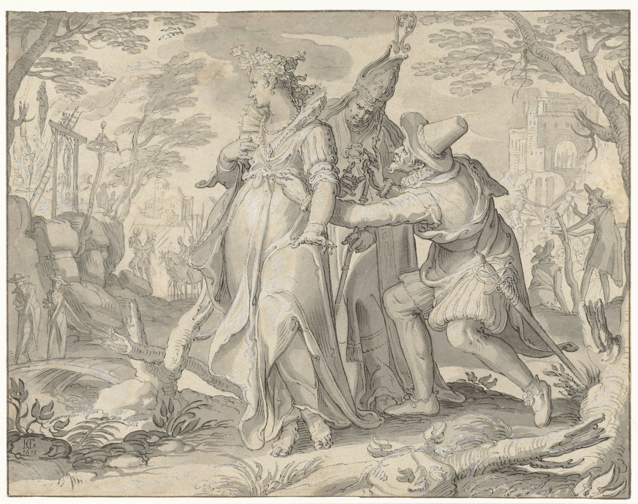 Hollandia fenyegetései Allegories Dutch Revolt (sorozat címe) alkotó: Anonymous