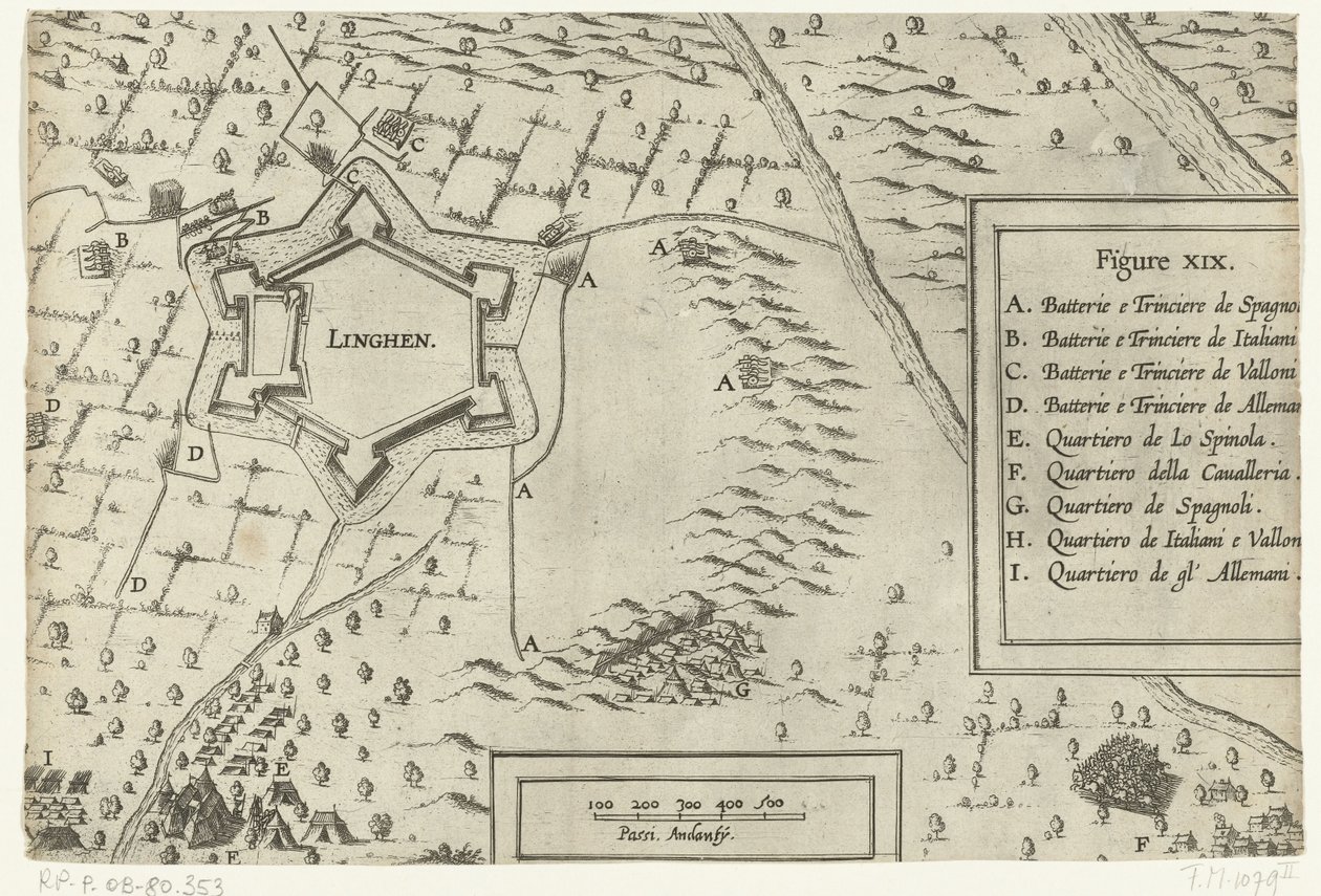 Lingen ostroma és meghódítása Spinola által, 1605 alkotó: Anonymous