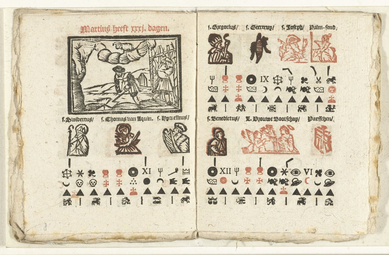 Oldalak az 1712. márciusi előrejelzéssel alkotó: Anonymous