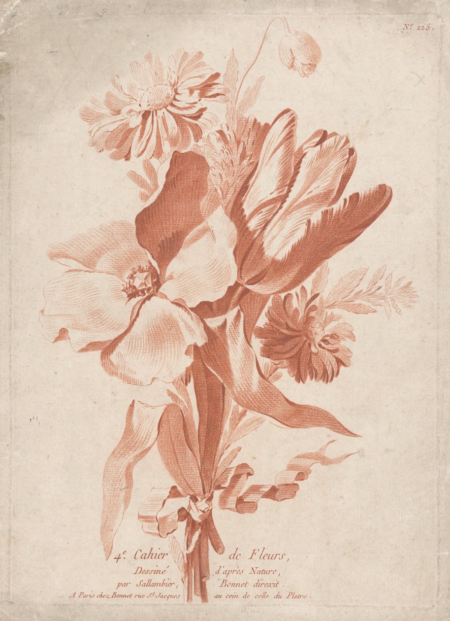Virágok 4e Cahier de Fleurs (sorozat címe az objektumon) alkotó: Anonymous