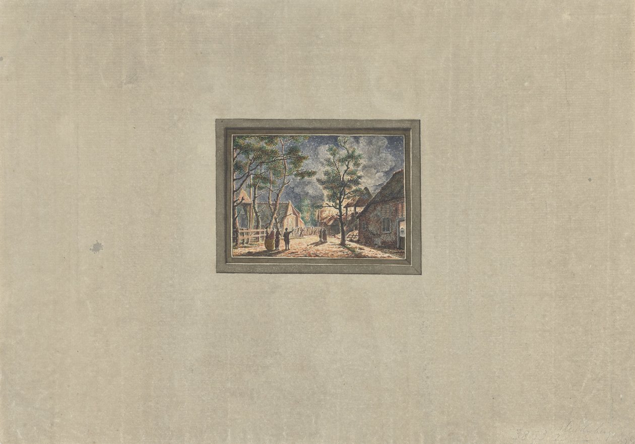 Tűz Muiderbergben, 1746 alkotó: Anonymous