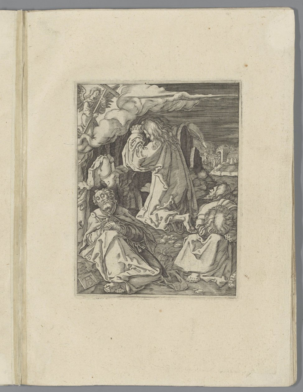 Christus a Gecsemáné kertjében The Little Pass (sorozat címe) Passio Christi Ab Alberto Durer Nürnbergi figura (sorozat címe) alkotó: Anonymous