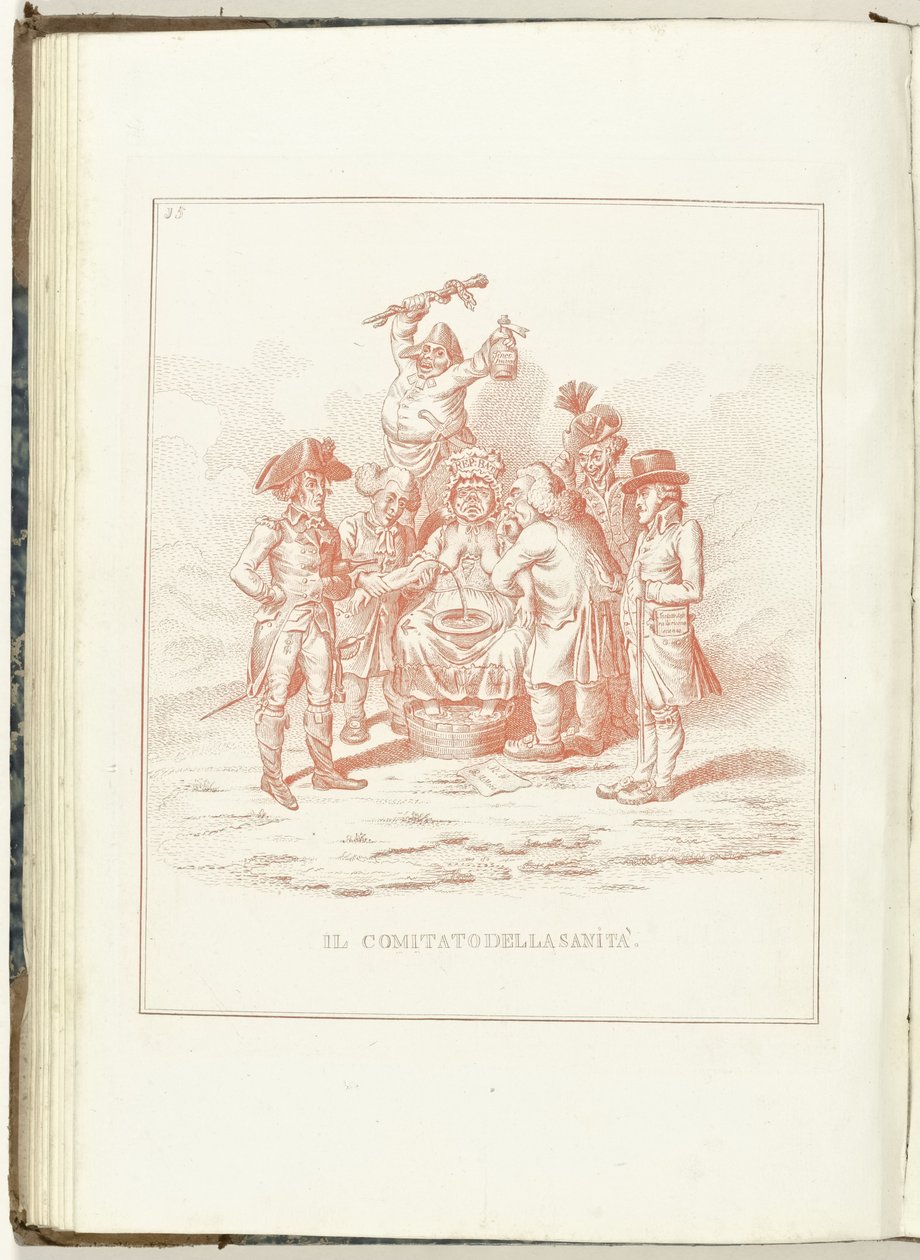 Comité van Gezondheid, 1795 Az Egészségügyi Bizottság (cím a tárgyban) Hollandia Regenerata (olasz kopie) (sorozat címe) Hollandia újjászületése: tükör minden újjászületett nép számára (a sorozat címe a tárgyon) alkotó: Anonymous