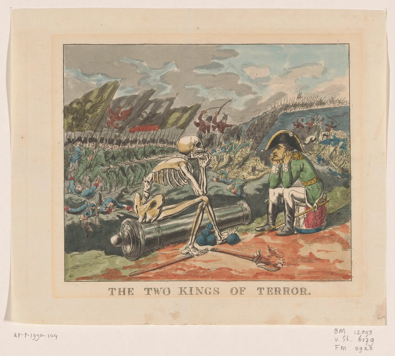 A terror két királya, 1813 A terror két királya (cím a tárgyon) alkotó: Anonymous