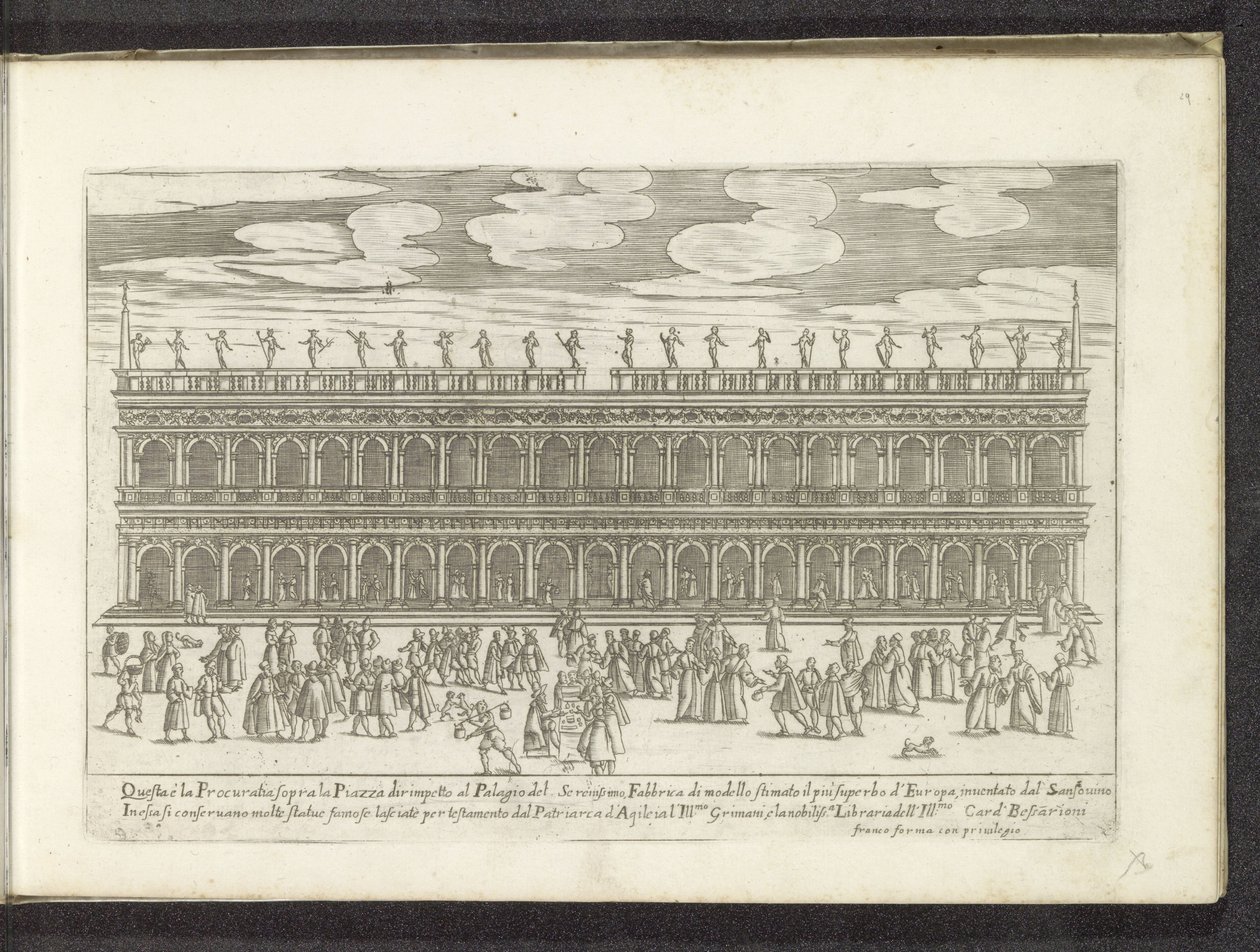 Homlokzat van de Biblioteca Marciana te Venetië Scènes uit het Venetiaanse Leven (sorozat címe) Habiti d