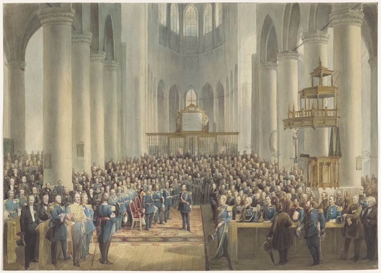 Ünnepség az 1813-1815-ös, 1865-ös veteránok tiszteletére alkotó: Anonymous