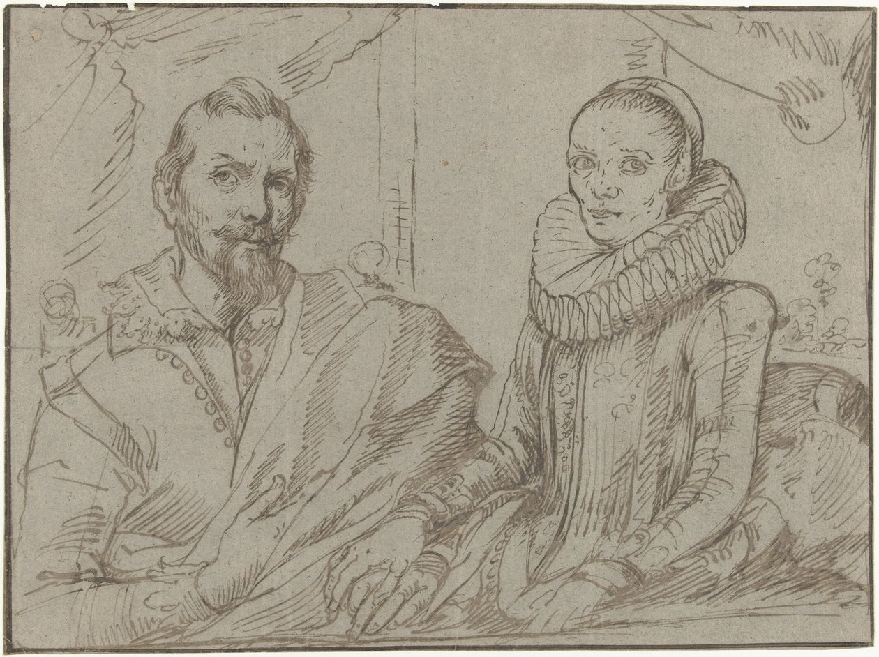 Frans Snijders és felesége, Margaretha de Vos alkotó: Anonymous