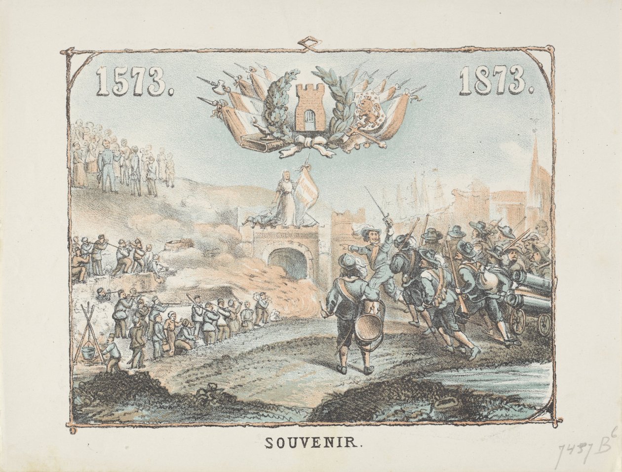 Alkmaar emléknyomat-felszabadítása 1573-1873 alkotó: Anonymous