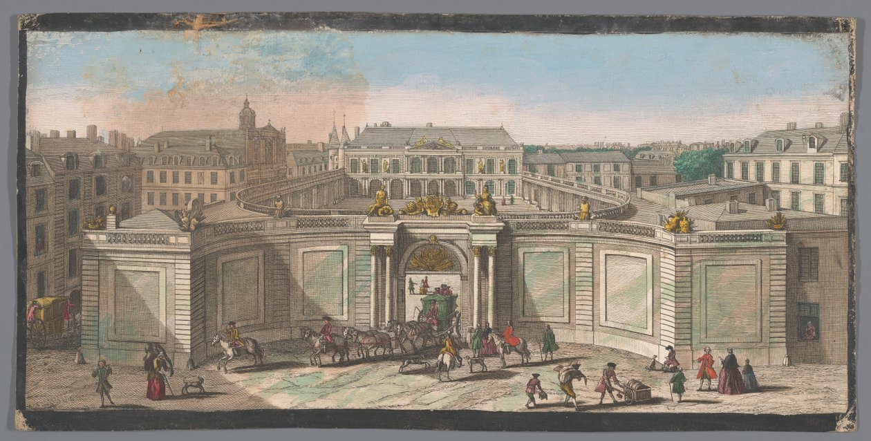 Kilátás a párizsi Hôtel de Soubise-ra Vue de l