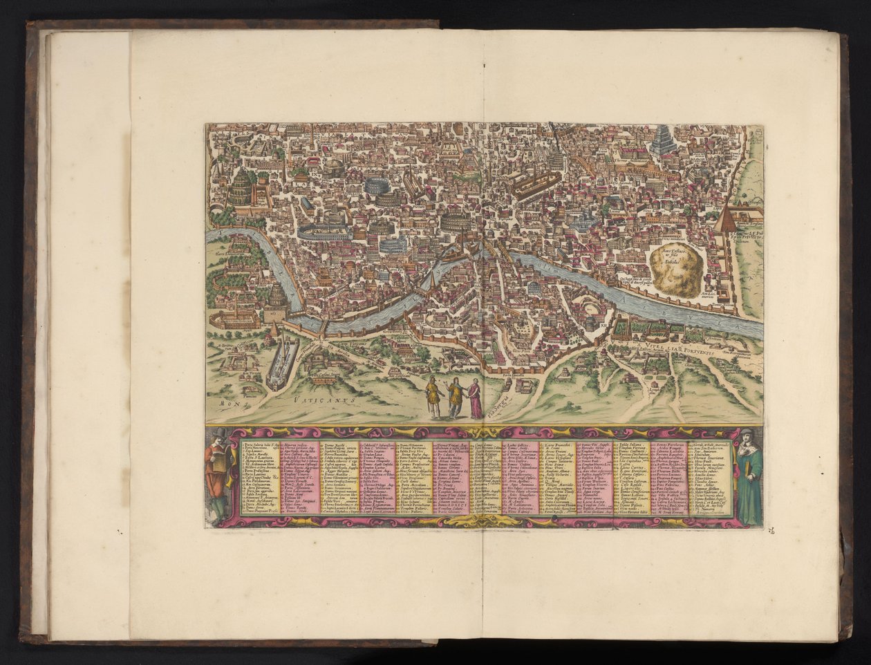 Róma madártávlatból Antiquae urbis Romae imago accuratiss (...) (cím a tárgyon) alkotó: Anonymous