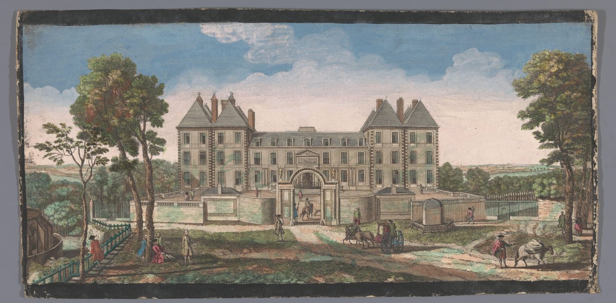 Kilátás a Château de Saint-Maur-ra Vûe du Chateau Royal de Saint Maur (cím a tárgyon) alkotó: Anonymous
