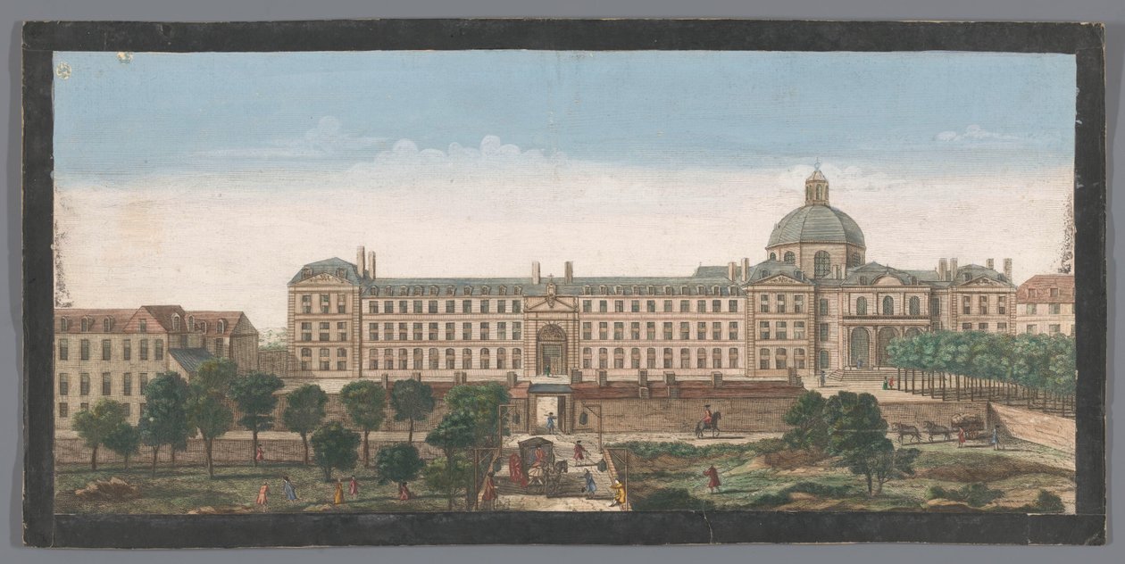 Kilátás a párizsi Hôpital de la Salpêtrière-re Vue de l